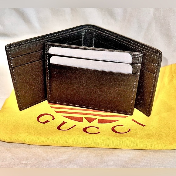 Gucci x Adidas collab 3 pc bundle - Wallet / cardholder insert / Dustbag - Picture 12 of 15